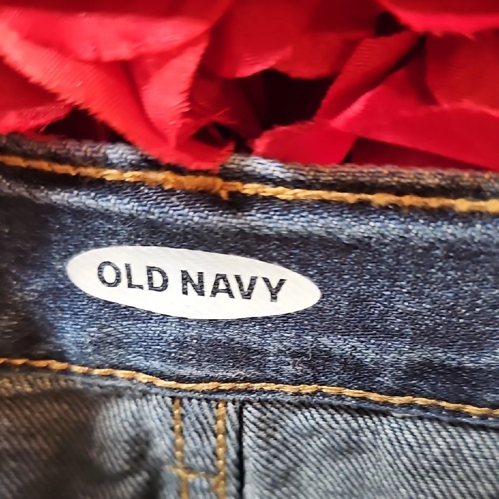 Old Navy NWT Girls Denim Jean Shorts With Cutouts Size 6